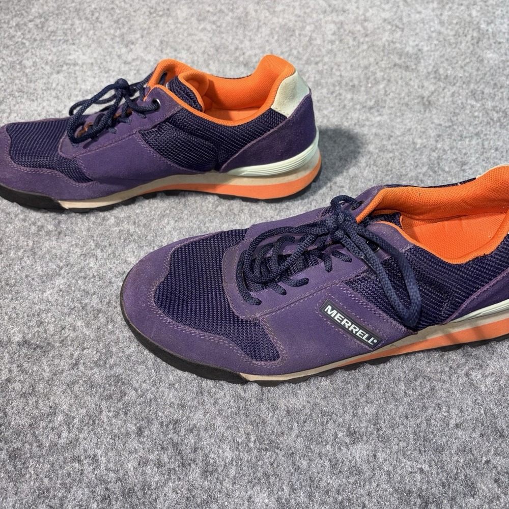 Merrell Solo Shoes Womens Size 10 Purple Suede Mesh Sneakers‎ Casual Lace Up - Picture 6 of 10